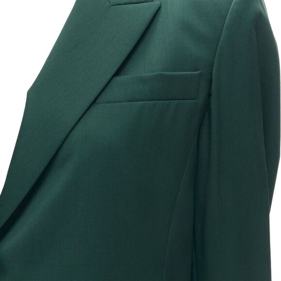 Ryan Roche wool lapel single button blazer jacket - Picture 2 of 6